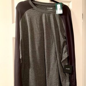 Mens 01.Algo Grant Long Sleeve Colorblock Tee